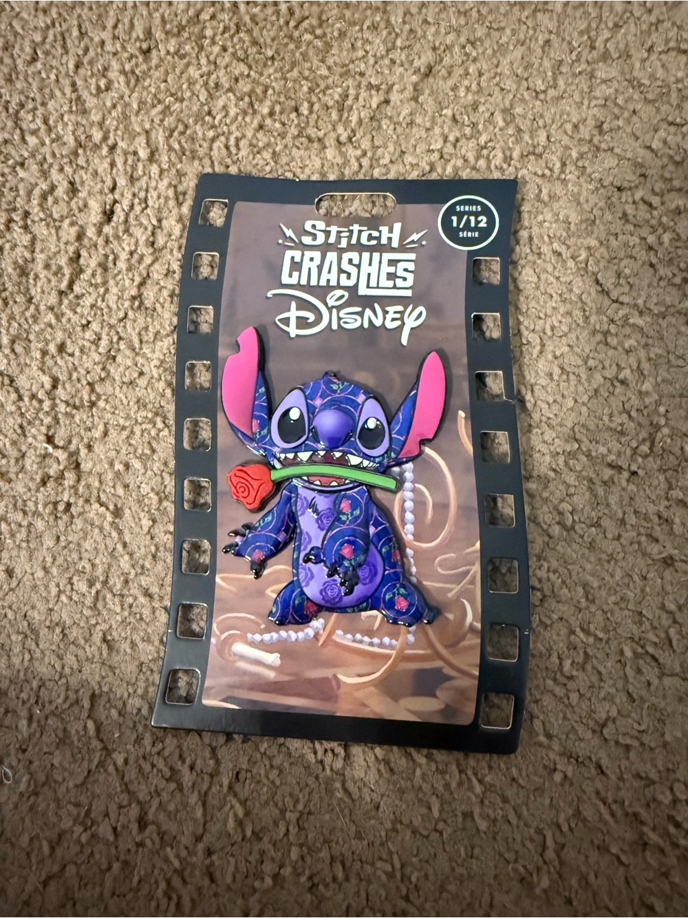 Stitch Crashes Disney Purple Collectible Pin